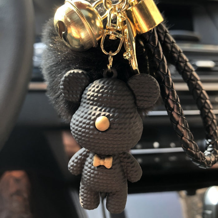 Wholesale Woolen Bear Cartoon Doll Keychain JDC-KC-MingT214