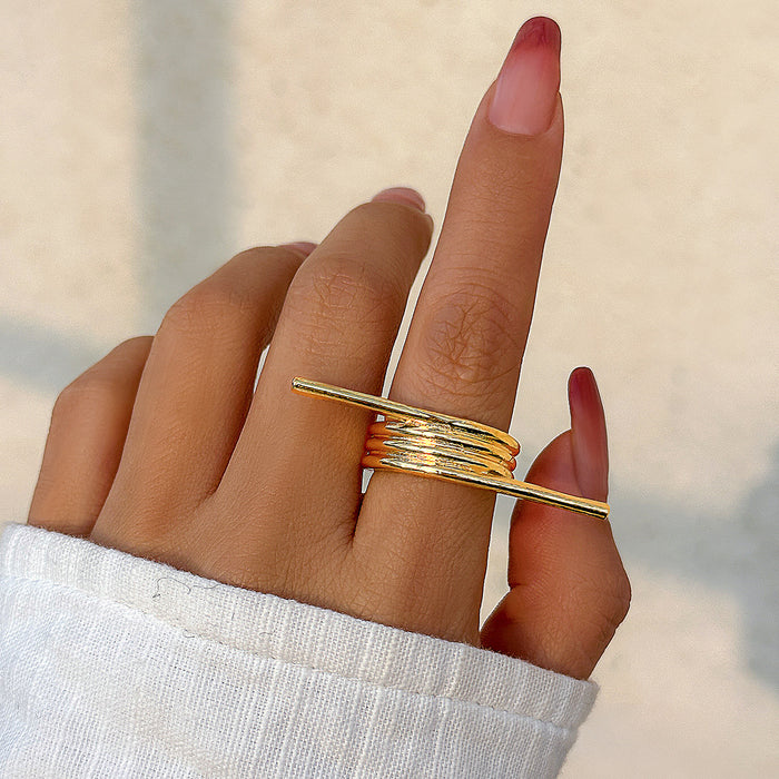 Wholesale Jewelry Butterfly Ring Joint Ring Simple and Exaggerated Creative Ring