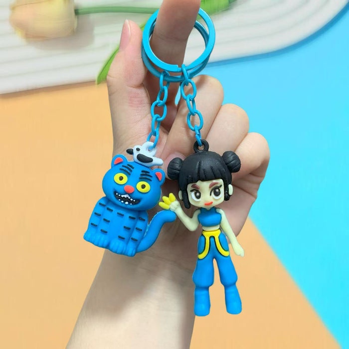 Wholesale KPOP Doll Car Keychain Bag Pendant Soft Rubber