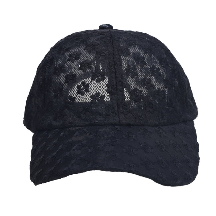 Wholesale Hat Versatile Baseball Hat Lace Breathable Duck Tongue Hat Sunshade Hat Travel Shopping