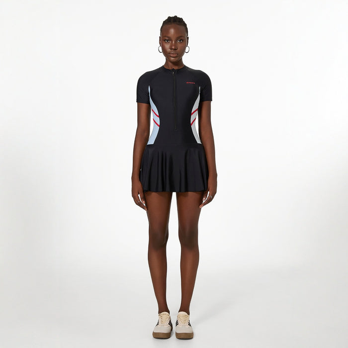 Wholesale Swimsuit one-piece long sleeved sun protection skirt style swimsuit