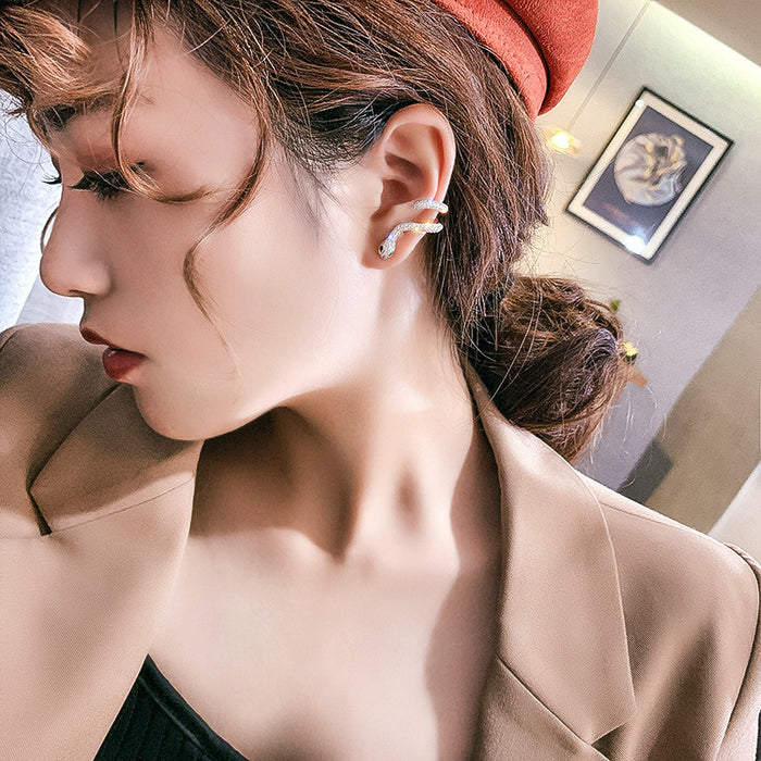Wholesale snake-shaped earrings women's design personality high-grade earrings