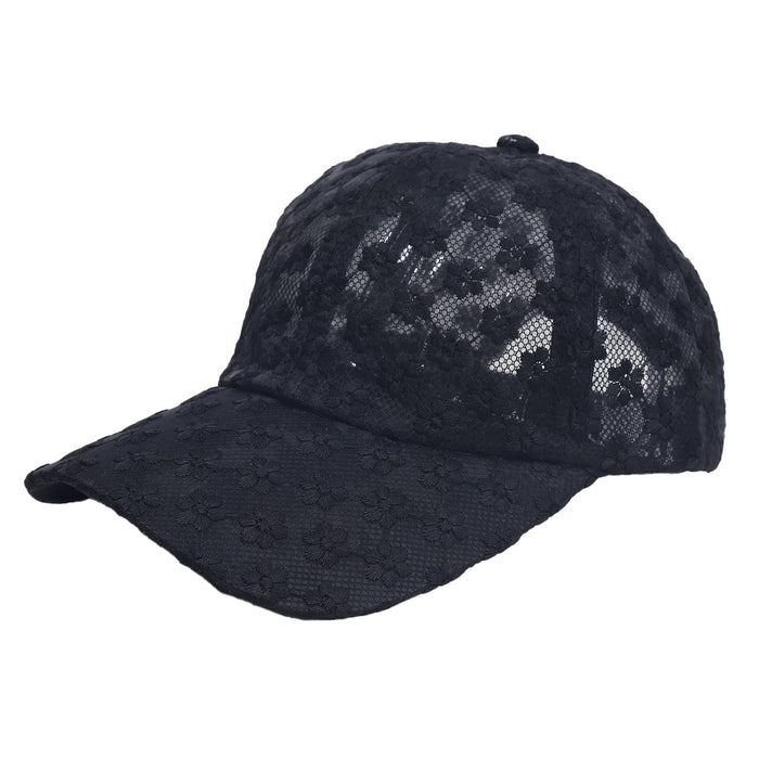 Wholesale Hat Versatile Baseball Hat Lace Breathable Duck Tongue Hat Sunshade Hat Travel Shopping
