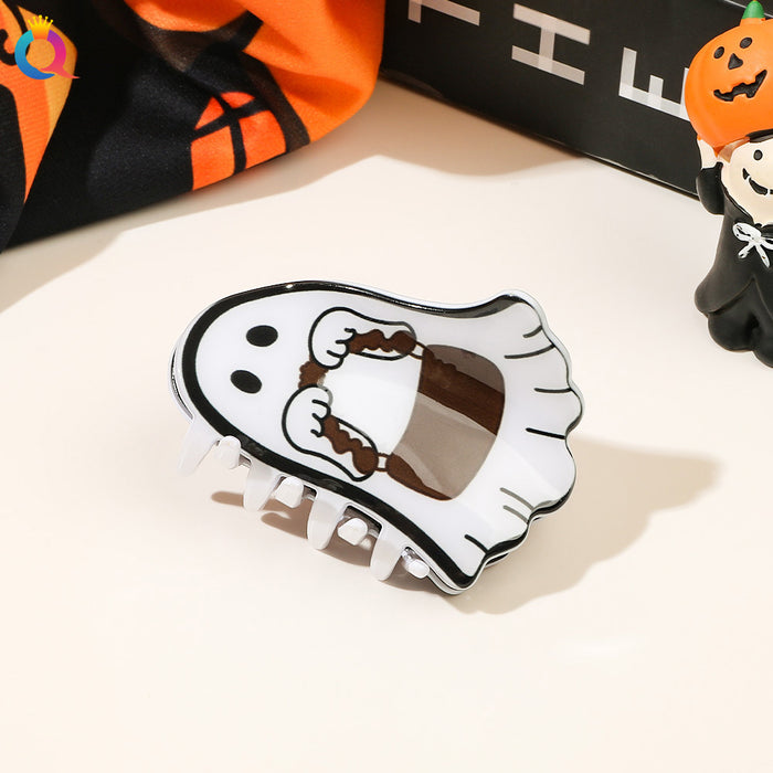 Wholesale Halloween Ghost Expression Pvc Hairpin JDC-HC-Yiyue002