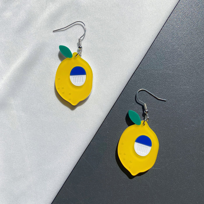 Wholesale Cute Vegetable Earrings Lemon Avocado Carrot Earrings Accessories Female