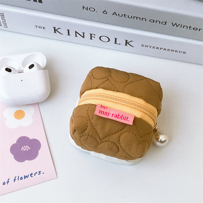 Wholesale Earphone cover protective case Bluetooth earphone bag pendant change small bag storage bag