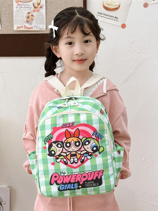 Wholesale Cartoon Cute Children' s Plaid Backpack Bags