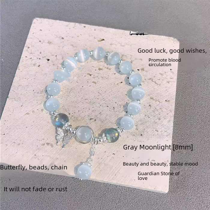 Wholesale Butterfly bracelet niche design gray moonlight bracelet versatile temperament