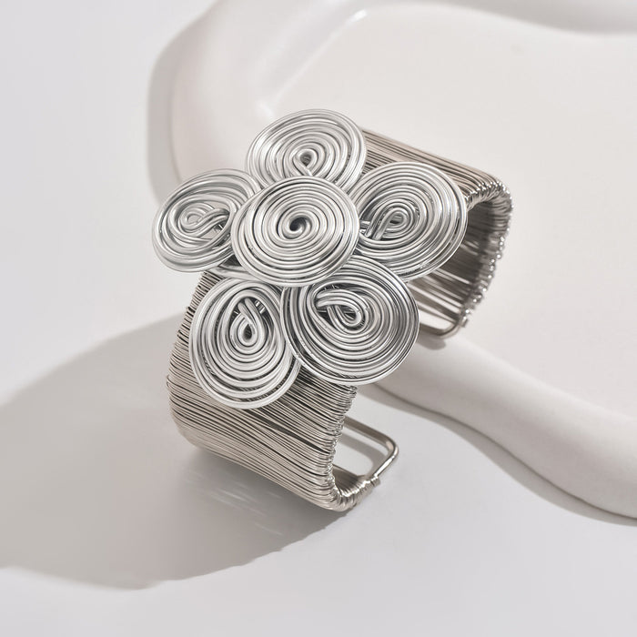 Wholesale Handmade geometric jewelry with flower bracelets