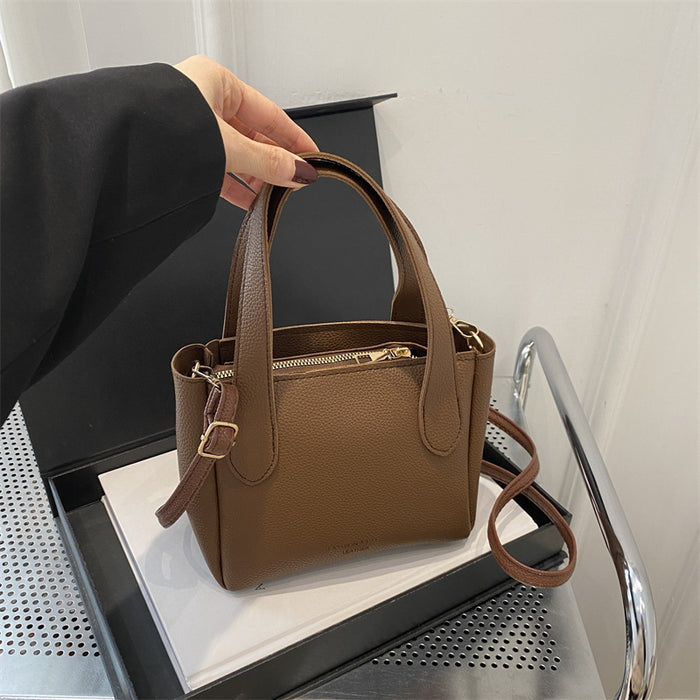 Wholesale Trendy and fashionable bucket bag, simple and versatile shoulder bag, casual bag