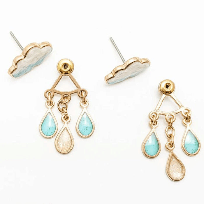 Wholesale New Cloud Earrings Fashion tassel Raindrop Women's Earpins