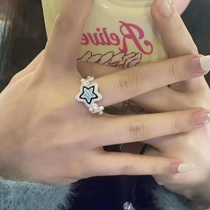 Wholesale Star smiley face ring all-match bracelet ring