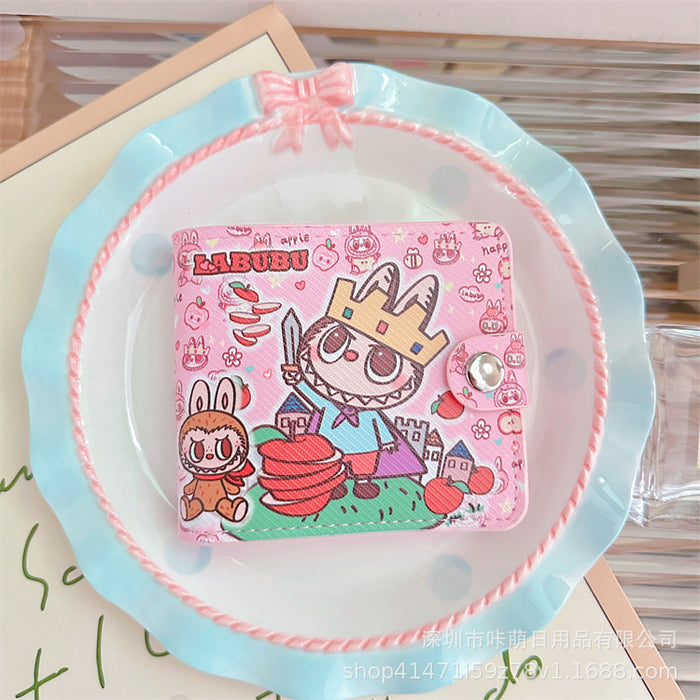 Wholesale Short Wallet Coin Purse Student Small Wallet Card Bag Carry-on Small Money Bag  Cartoon Periphery