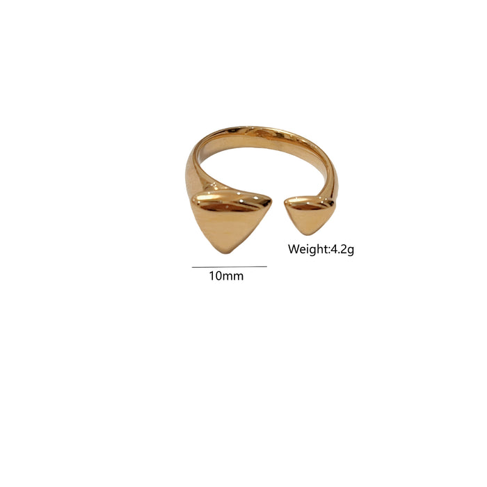 Wholesale Marine Element Stainless Steel 18K Gold Ring Fadeless Jewelry Accessories Opening Ring