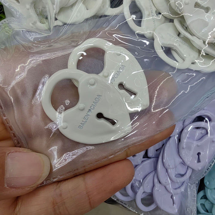 Wholesale Hollow Alloy Love Bag Accessories DIY Necklace Earrings Accessories Material