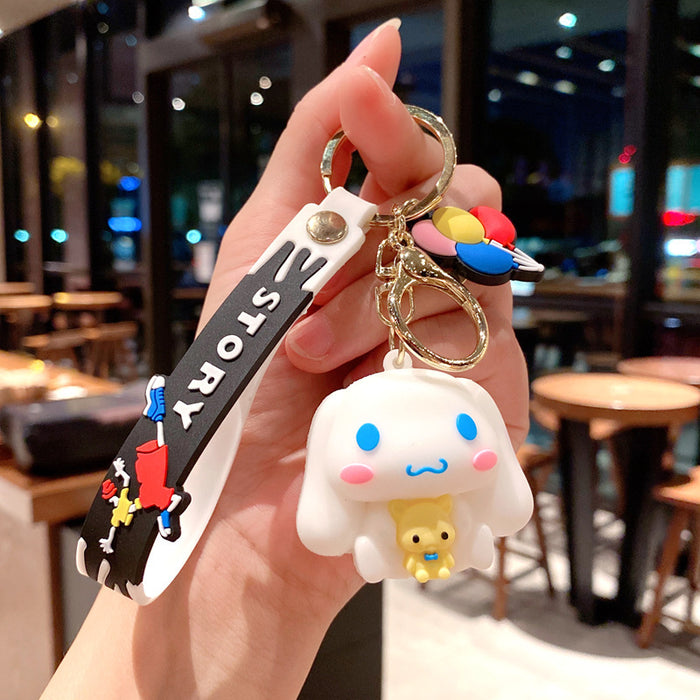 Wholesale Cartoon Silicone Doll Keychain JDC-KC-MingT043