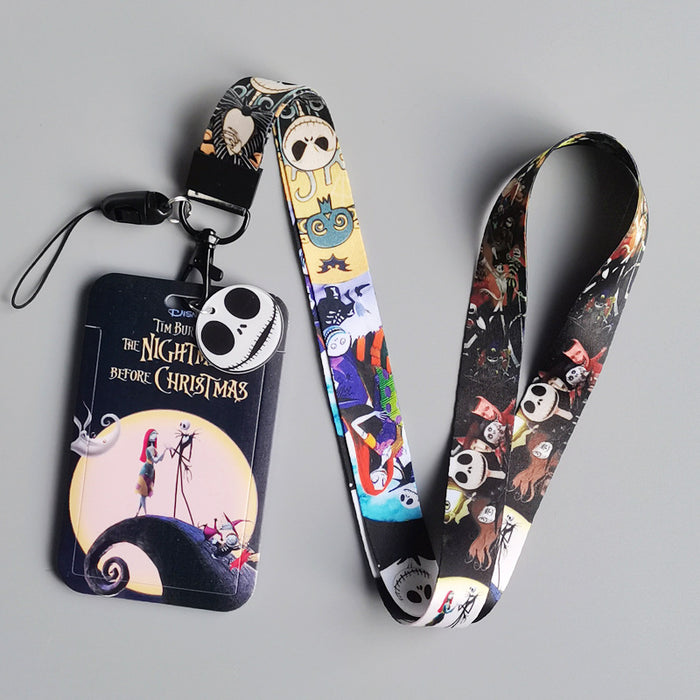 Wholesale  Cartoon Anime Phone Lanyard Card Holder For Students Bus Pass ID Badge Everyday Accessory