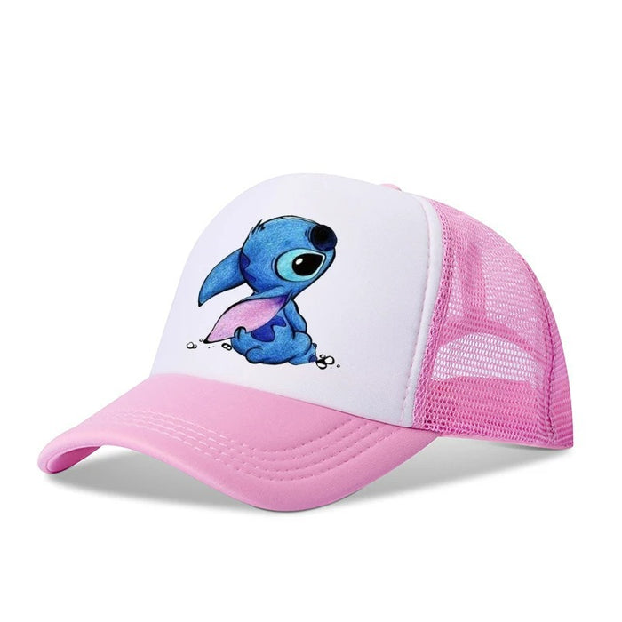 Wholesale Cartoon print baseball cap net breathable dome cap hip hop sports cap