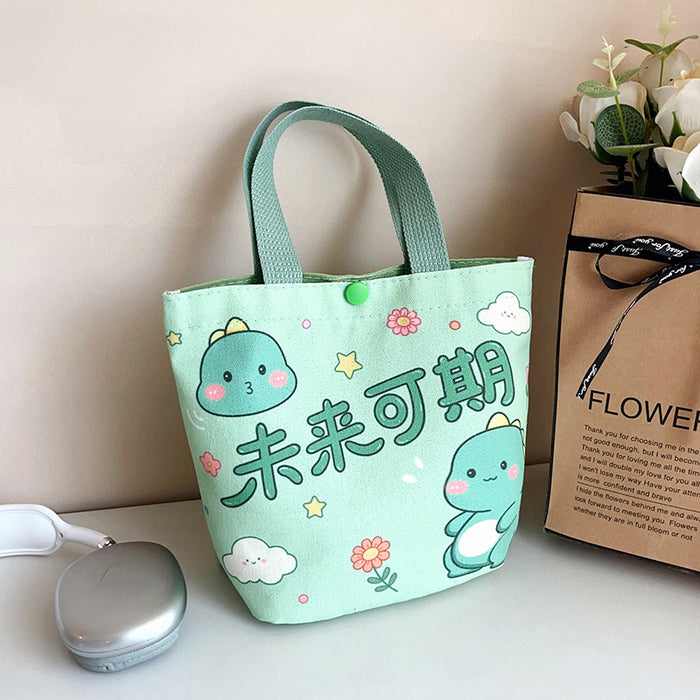 Wholesale Cartoon Canvas Bucket Bag Cute Small Bag