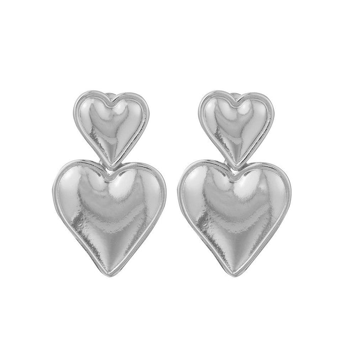 Wholesale Exaggerated hollow ear loops with geometric C-shaped ear clips