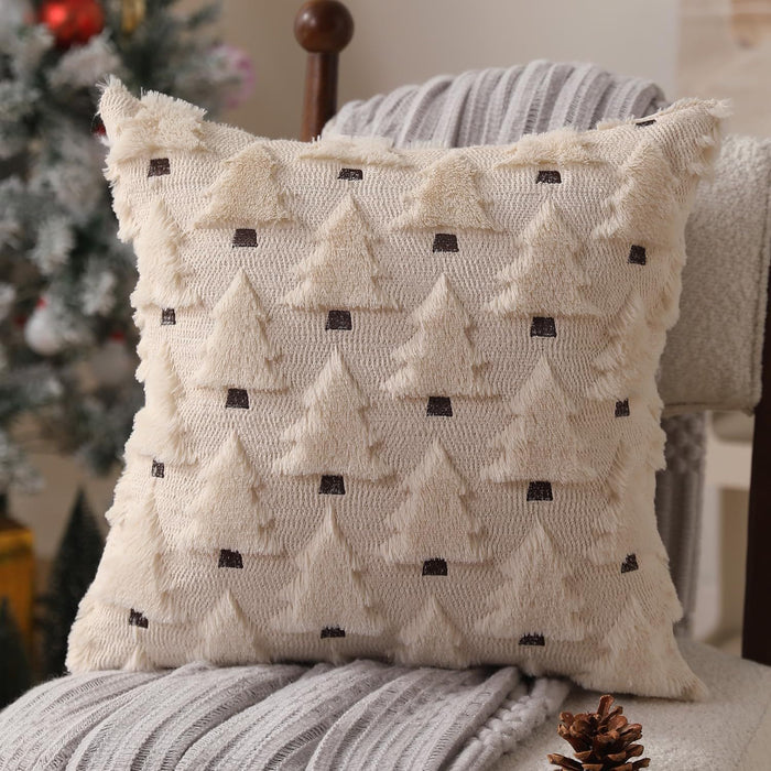 Wholesale Christmas Pillow Solid Color Quilted Plush Pillowcase