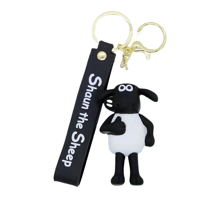 Wholesale cartoon lamb animal key chain pendant bag car key chain accessories gift