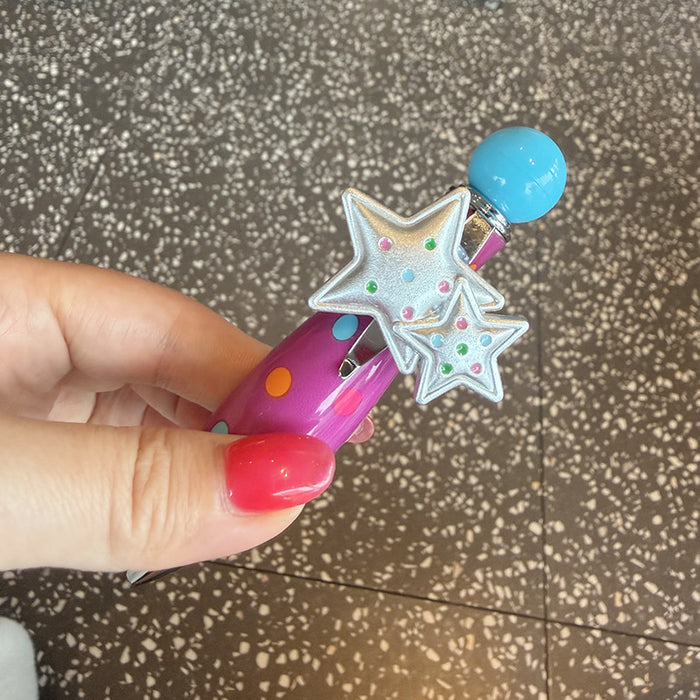 Wholesale Cute cartoon star-shaped push-button ballpoint pen