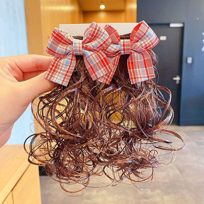 Wholesale Plastic Children's Bow Wig Hair Clips JDC-HC-Linx002