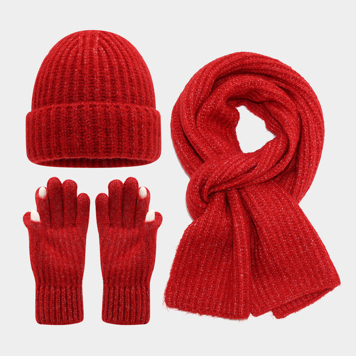 Wholesale Artistic finger-split touchscreen winter warm Hat Set