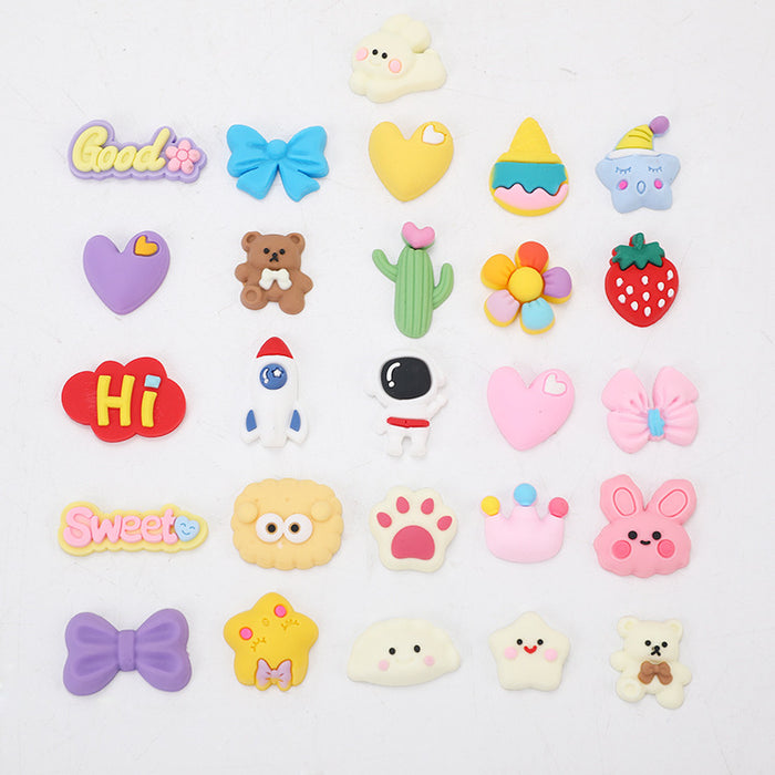 Wholesale 3D 3D stickers with cute cartoon stickers for water bottles and thermos cups, DIY refrigerator stickers, mobile phone stickers, 3D soft rubber resin buckles