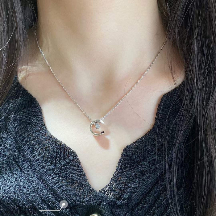 Wholesale Diamond collarbone pendant necklace