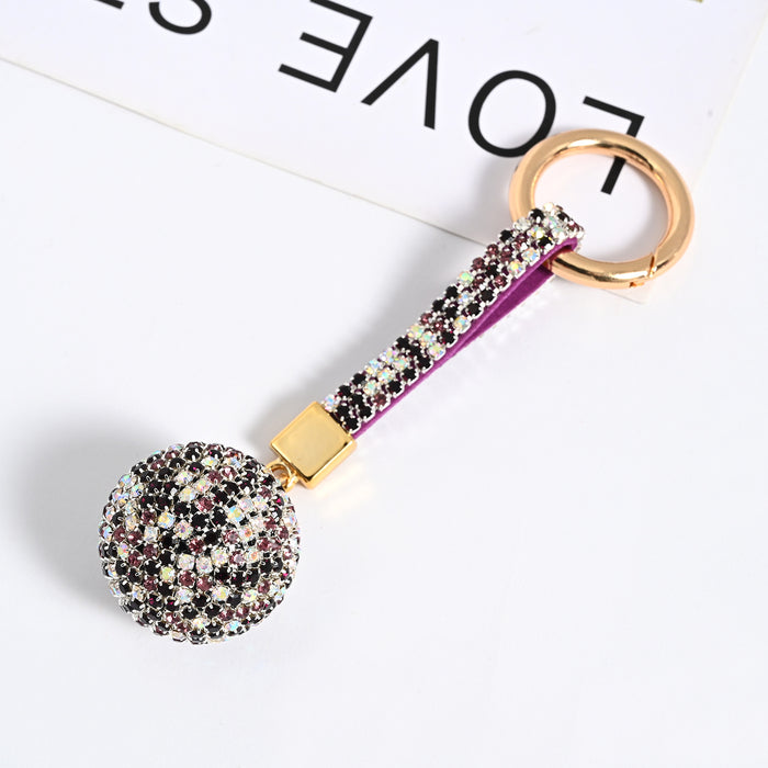 Wholesale Chain Rhinestone Ball Keychain Car Keychain JDC-KC-JF004