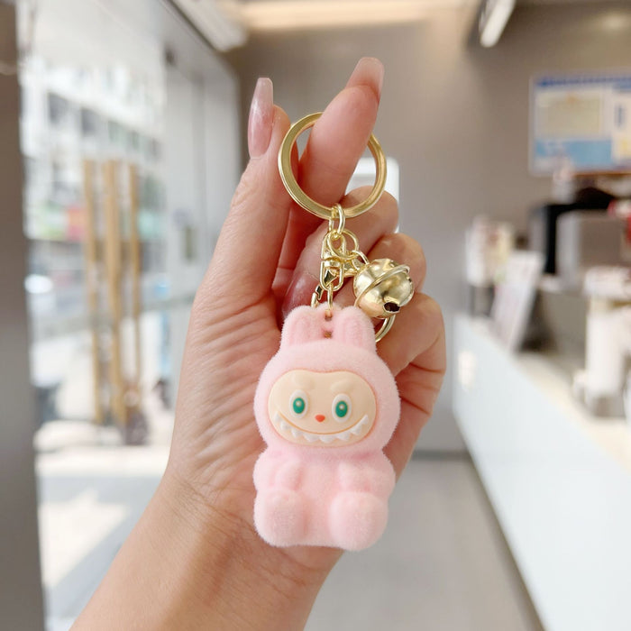 Wholesale Flocking Labo cloth little sheep keychain pendant doll bag pendant creative exquisite small gift