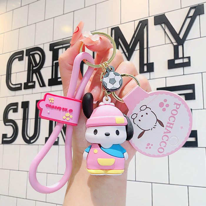 Wholesale Cartoon Doll Silicone Keychain JDC-KC-LiuFan027