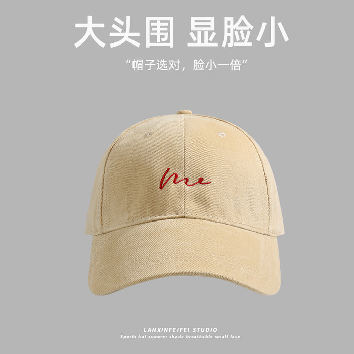 Wholesale Large Baseball Cap Face Small Cap New Big Head Cap Letter Fashion