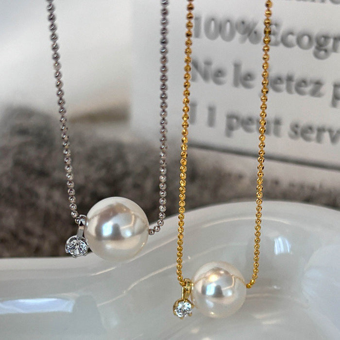 Wholesale Pearl Sparkling Diamond Necklace