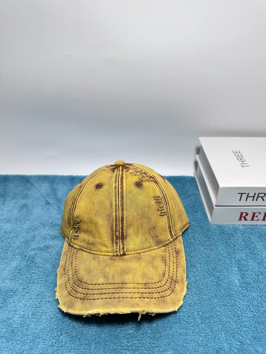 Wholesale Fashionable retro vintage washed hole soft top baseball cap, outdoor sun protection and shading duckbill cap