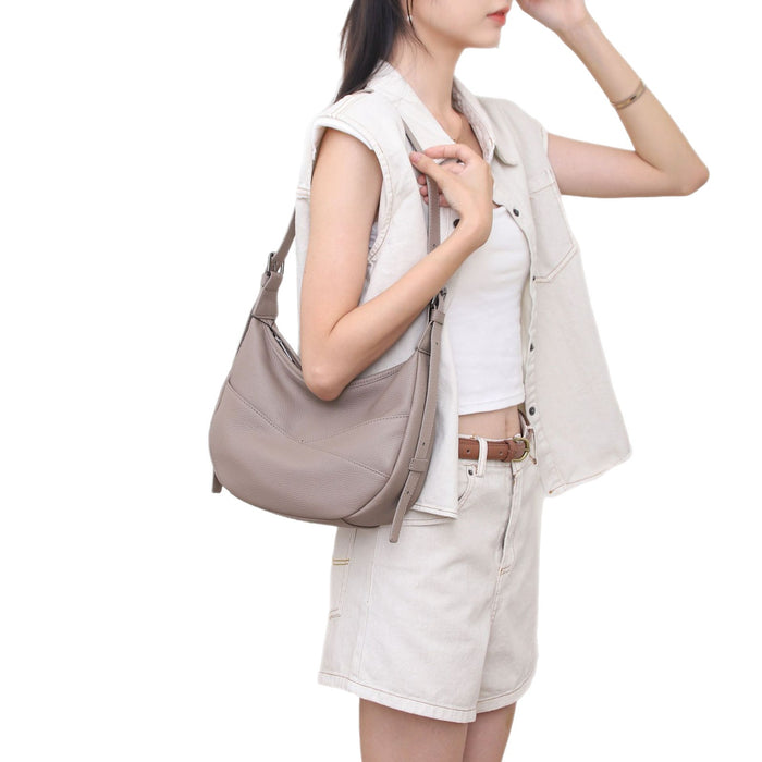 Wholesale Head layer cowhide bag, women's single shoulder versatile, casual features, large capacity commuting leather