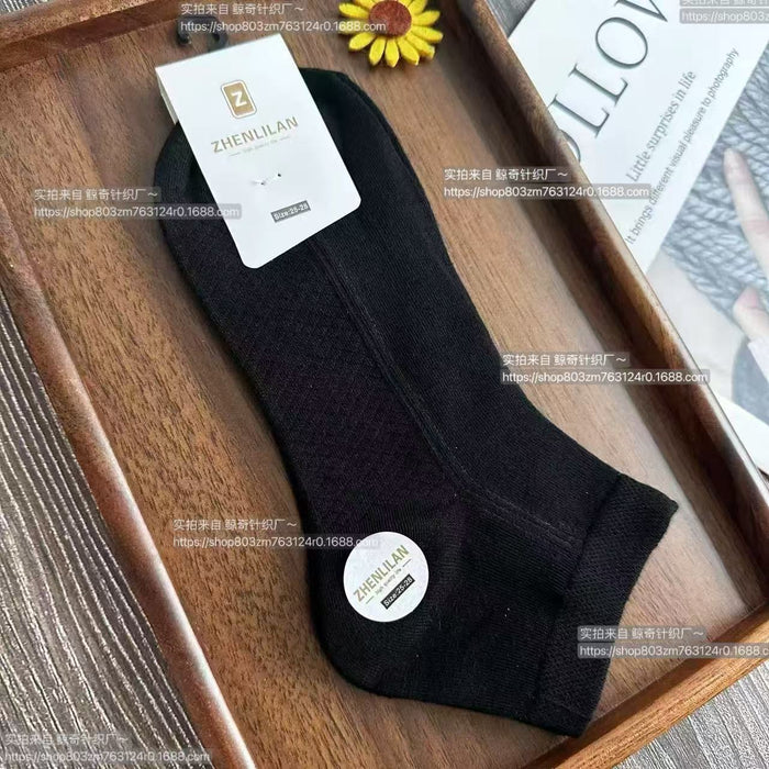 Wholesale Cotton socks, summer thin socks, sweat absorbing sports short tube socks