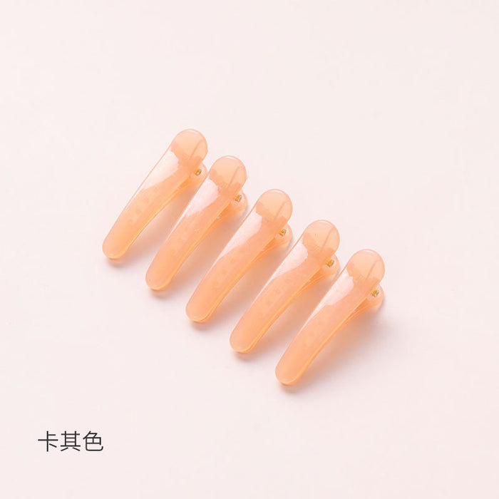 Wholesale  color  clip jelly color hair clip color translucent small clip 3.5cm plastic hair clip Accessories