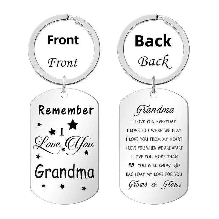 Wholesale Stainless steel keychain commemorative gift engraved keychain pendant