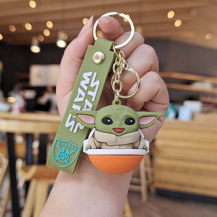 Wholesale Cartoon Silicone Doll Keychain JDC-KC-ZhuoRan027