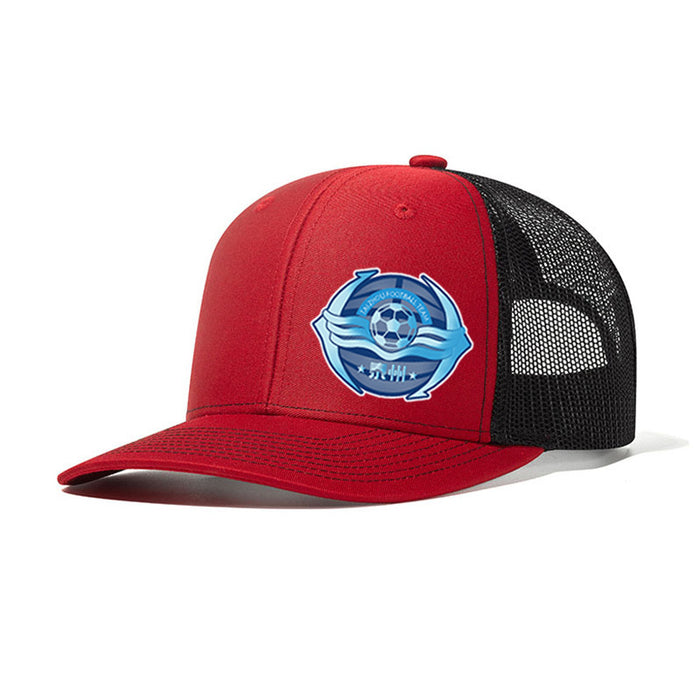 Wholesale football logo hat adult sports leisure mesh hat summer sun protection breathable