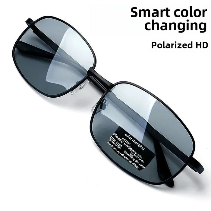 Wholesale Men's polarized sunglasses day and night color changing glasses, pilot sunglasses, fishing goggles
