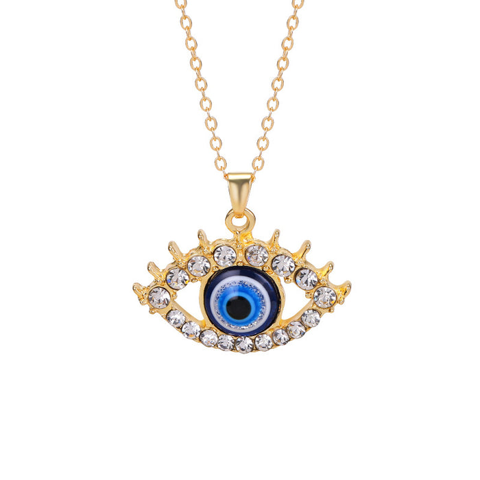 Wholesale New Multi layer Devil's Eye Pendant Fashionable Exaggerated Trendy Eye Accessories