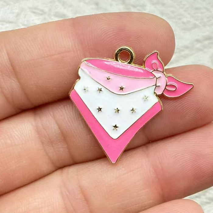 Wholesale 10pcs Western Cowboy Series Metal Drip Oil Hook Earrings,  Boots,  and Hat Earrings