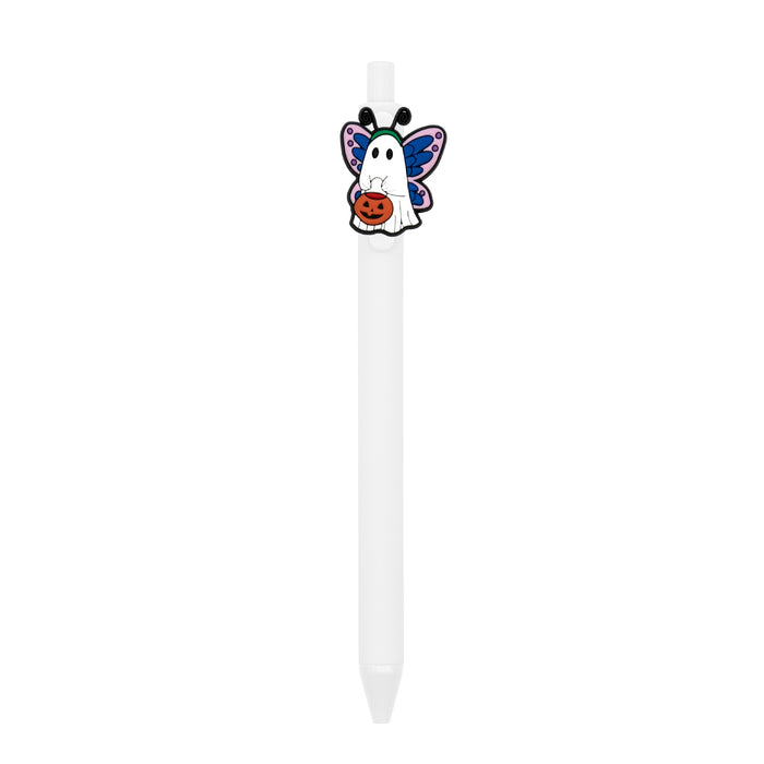 Wholesale  Ghost Polka Dot PVC Soft Gel Retractable Ballpoint Pen MOQ≥10