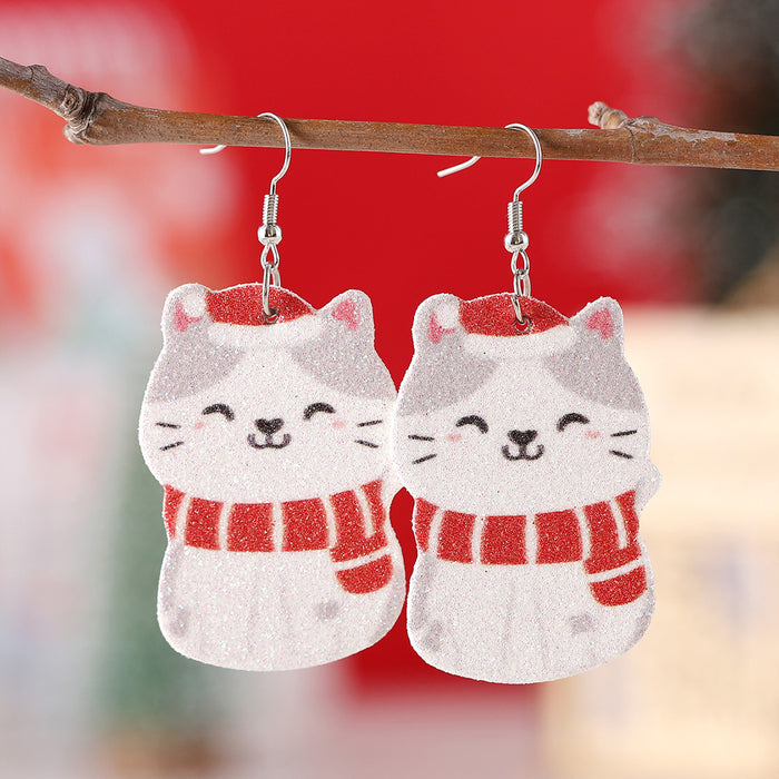 Wholesale Christmas Glitter Earrings JDC-ES-ChuLian013