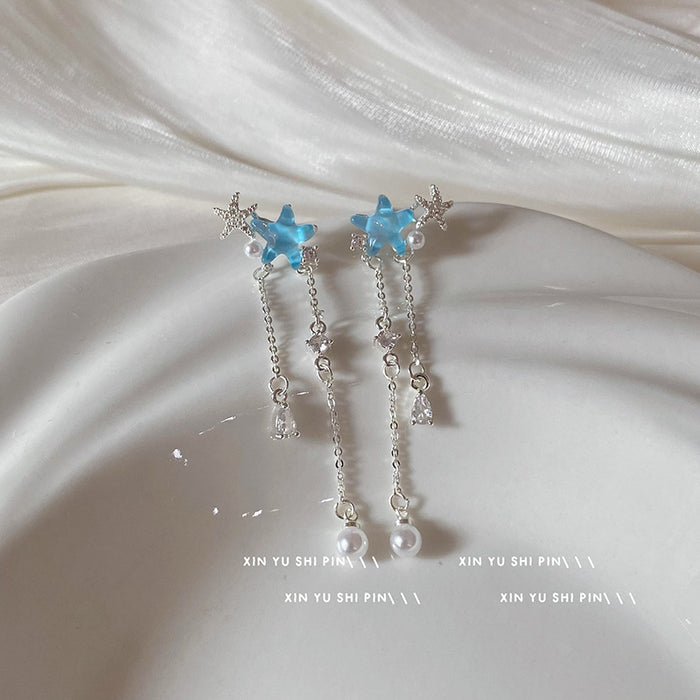 Wholesale Tassel earrings, niche personality, unique fashion temperament, trendy and versatile earrings and earrings