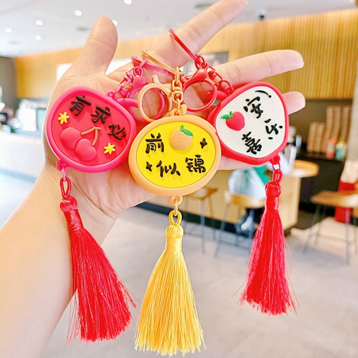 Wholesale Silicone Cartoon Doll Keychain JDC-KC-MingT208